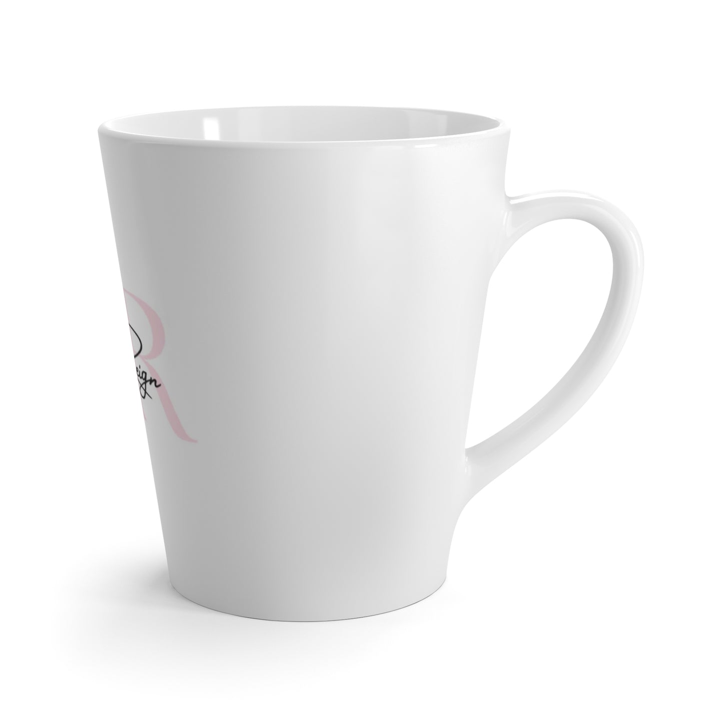 Her Reign Latte Mug — Feminine Script Logo Coffee Cup